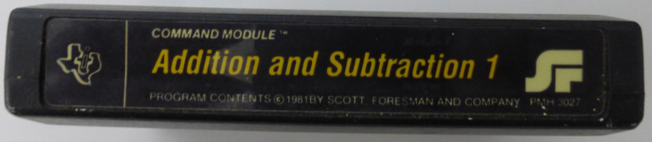 ADDITION AND SUBTRACTION 1 (Texas Instruments)(1981)