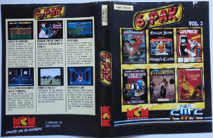 6.PAK: GHOST’N GOBLINS,  ESCAPE FROM SONGE’S CASTLE (DRAGON’S LAIR II), PAPERBOY, THE LIVING DAYLIGHTS (ALTA TENSION), ENDURO RACER, DRAGON’S LAIR (Amstrad CPC)(1988)
